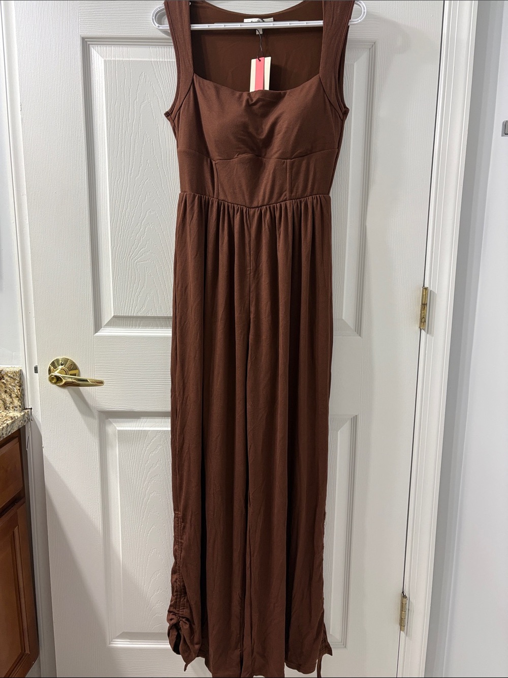 Shapewear Square Neck Tummy Control Wide Leg Jumpsuit